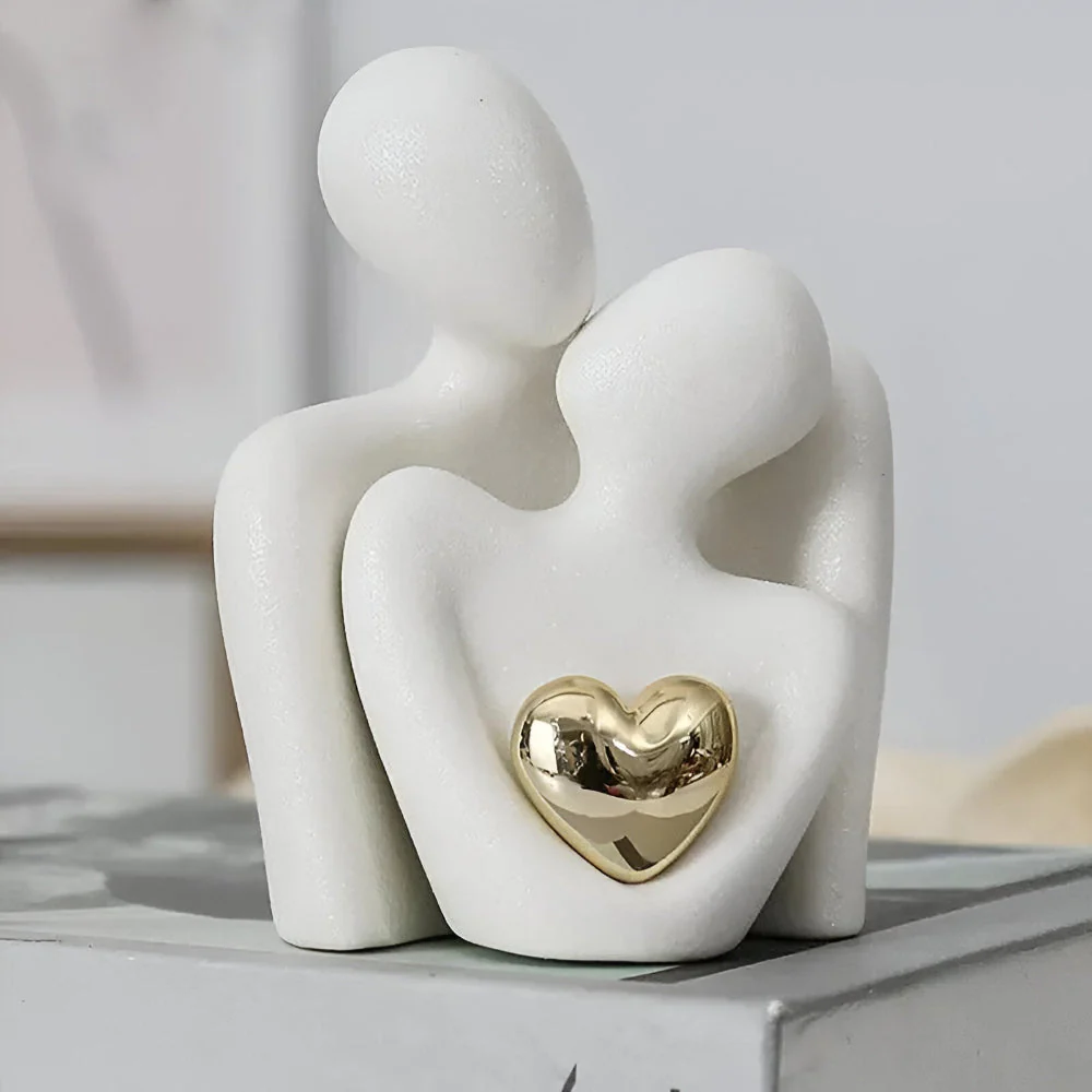 Amoria Keramik-Paarfigur – Zeitlose Symbolik für stilvolle Wohnräume - Image 3
