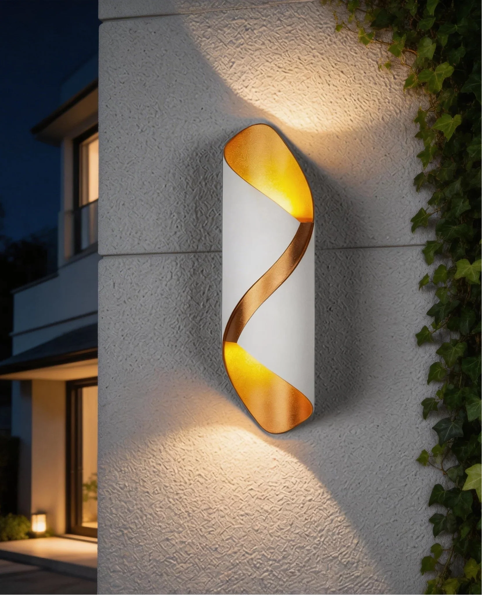 Arvion LED Wandleuchte Spiraldesign 6W Warmweiß Innen und Außen - Image 3
