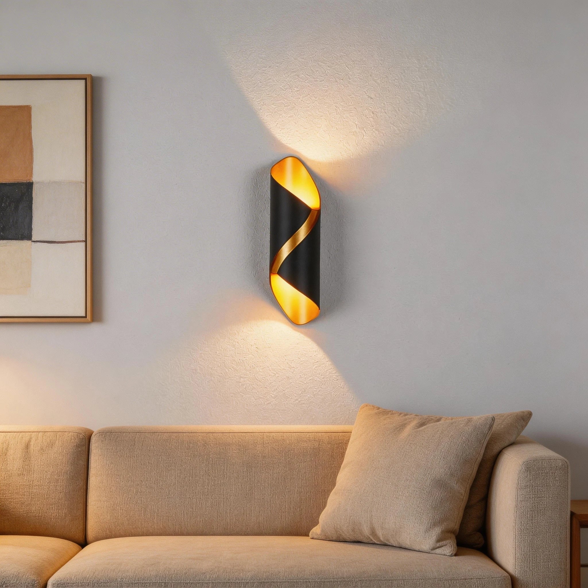Arvion LED Wandleuchte Spiraldesign 6W Warmweiß Innen und Außen - Image 7