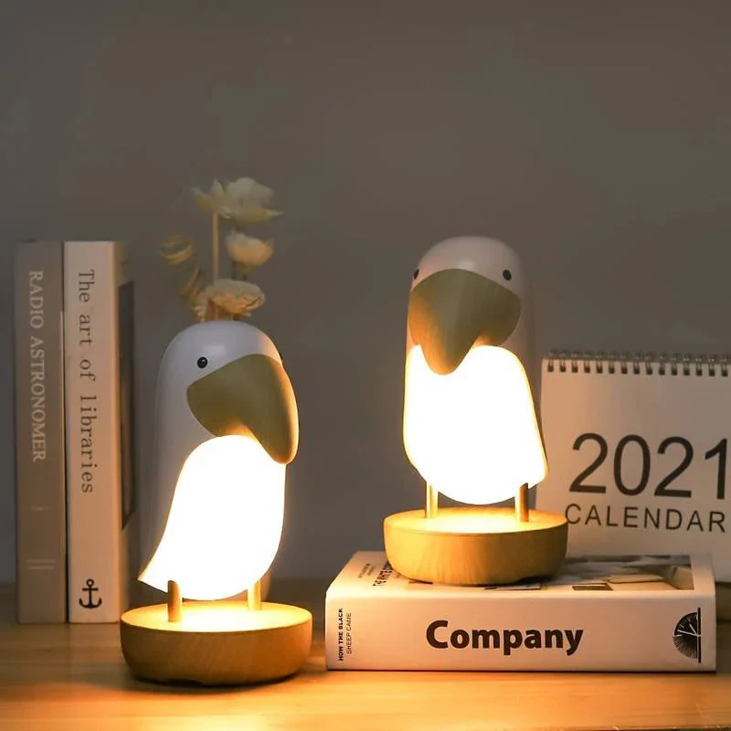 Aviori LED-Nachtlicht in Vogelform – kabellose Lampe mit Touch-Funktion und Akku - Image 3