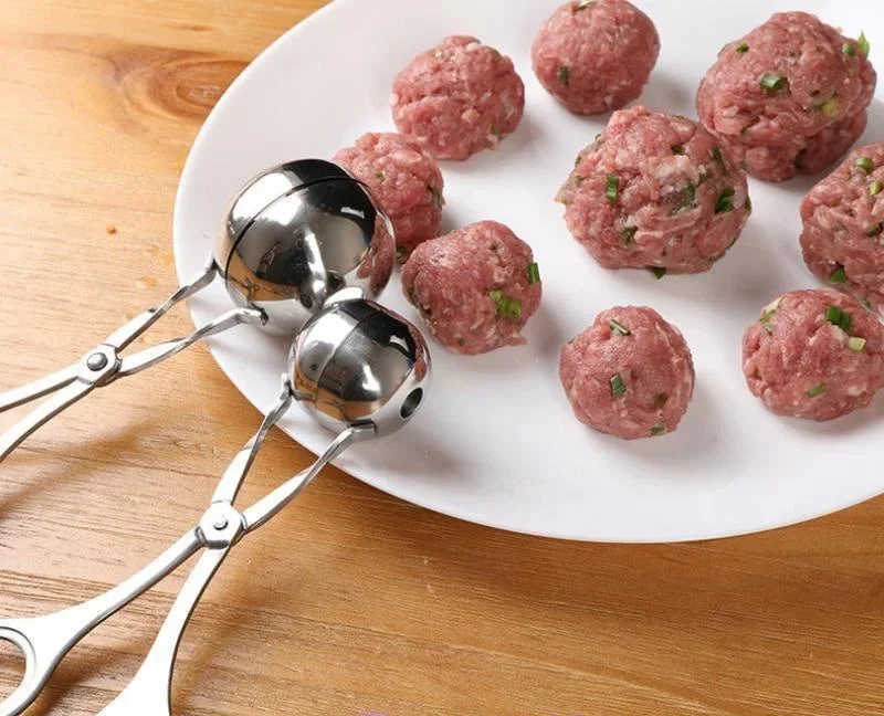 Culina Fleischklößchenformer – Edelstahl-Küchenzange für Fleisch- und Reisbällchen - Image 2