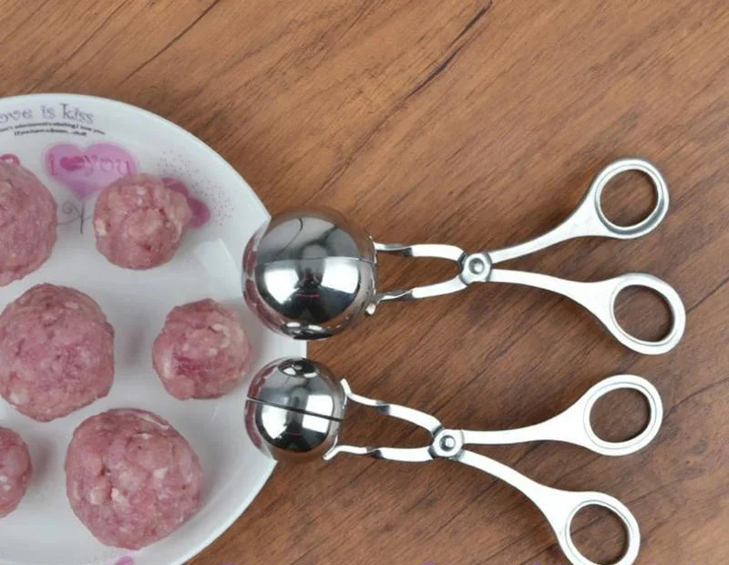Culina Fleischklößchenformer – Edelstahl-Küchenzange für Fleisch- und Reisbällchen - Image 3