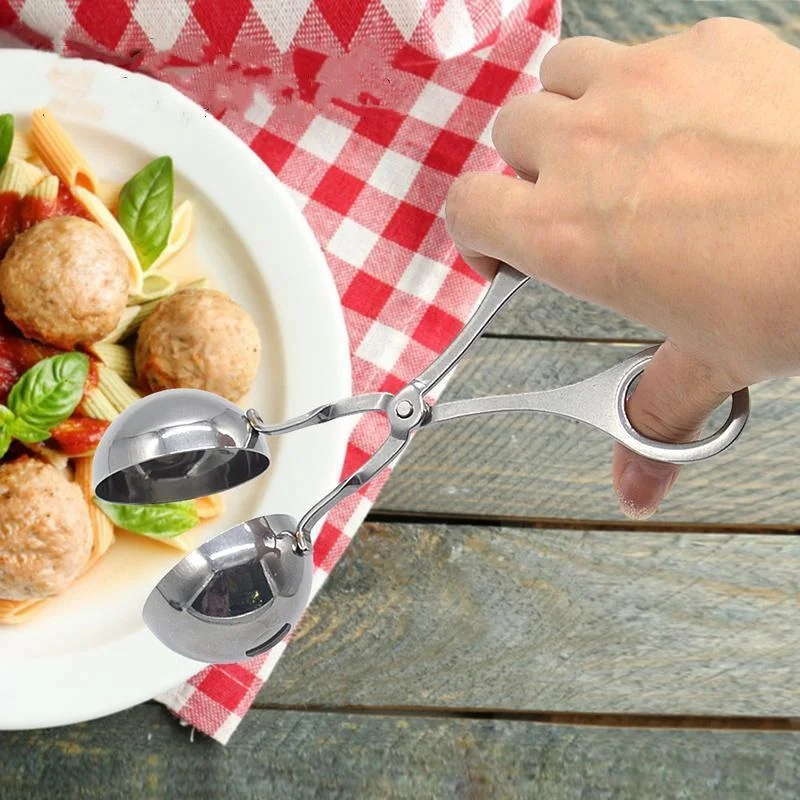 Culina Fleischklößchenformer – Edelstahl-Küchenzange für Fleisch- und Reisbällchen - Image 5