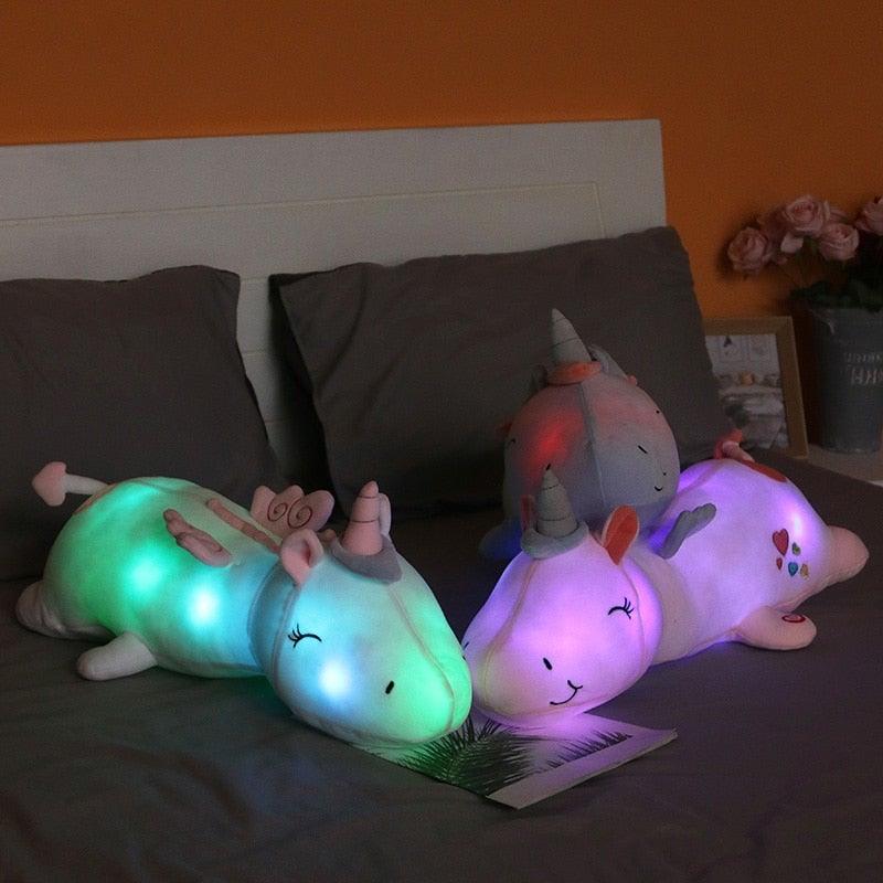 Einhorn LED-Nachtlicht – Weiches Plüschtier mit sanfter Beleuchtung - Image 4