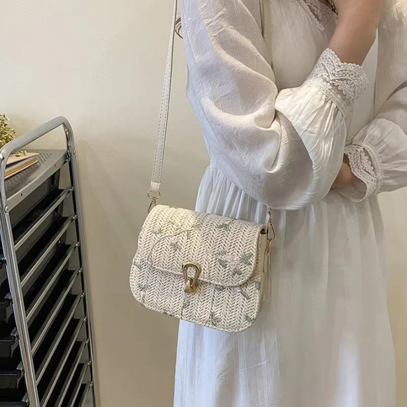 Elinora Schultertasche mit Blumenmuster und verstellbarem Gurt - Image 7