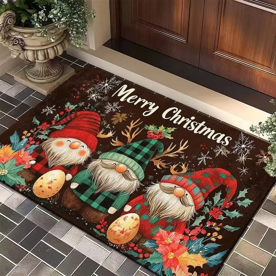 FestivaDoor Weihnachts-Fußmatte – Rutschfeste Polyester-Matte mit saisonalem Motiv - Image 2