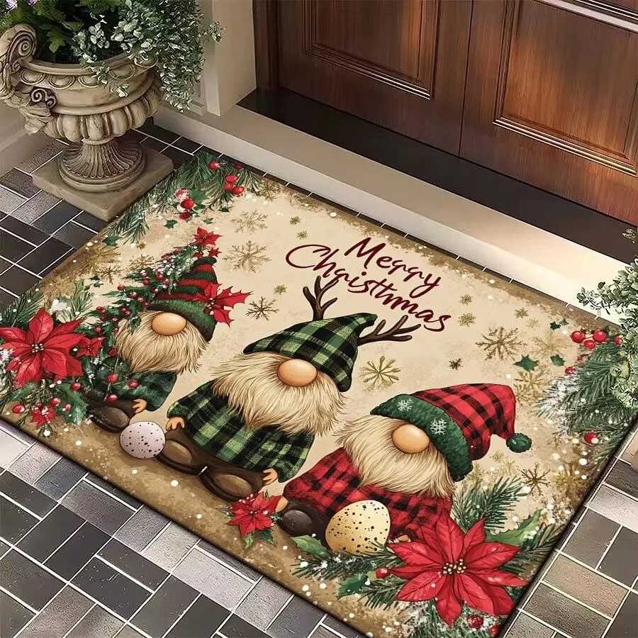 FestivaDoor Weihnachts-Fußmatte – Rutschfeste Polyester-Matte mit saisonalem Motiv - Image 6