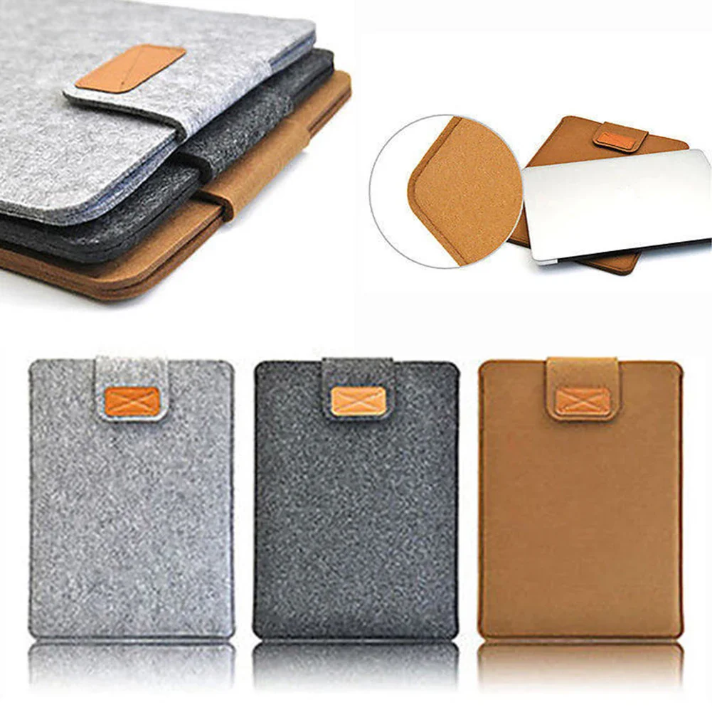 Filz-Laptophülle mit Klettverschluss für verschiedene Größen - Image 3