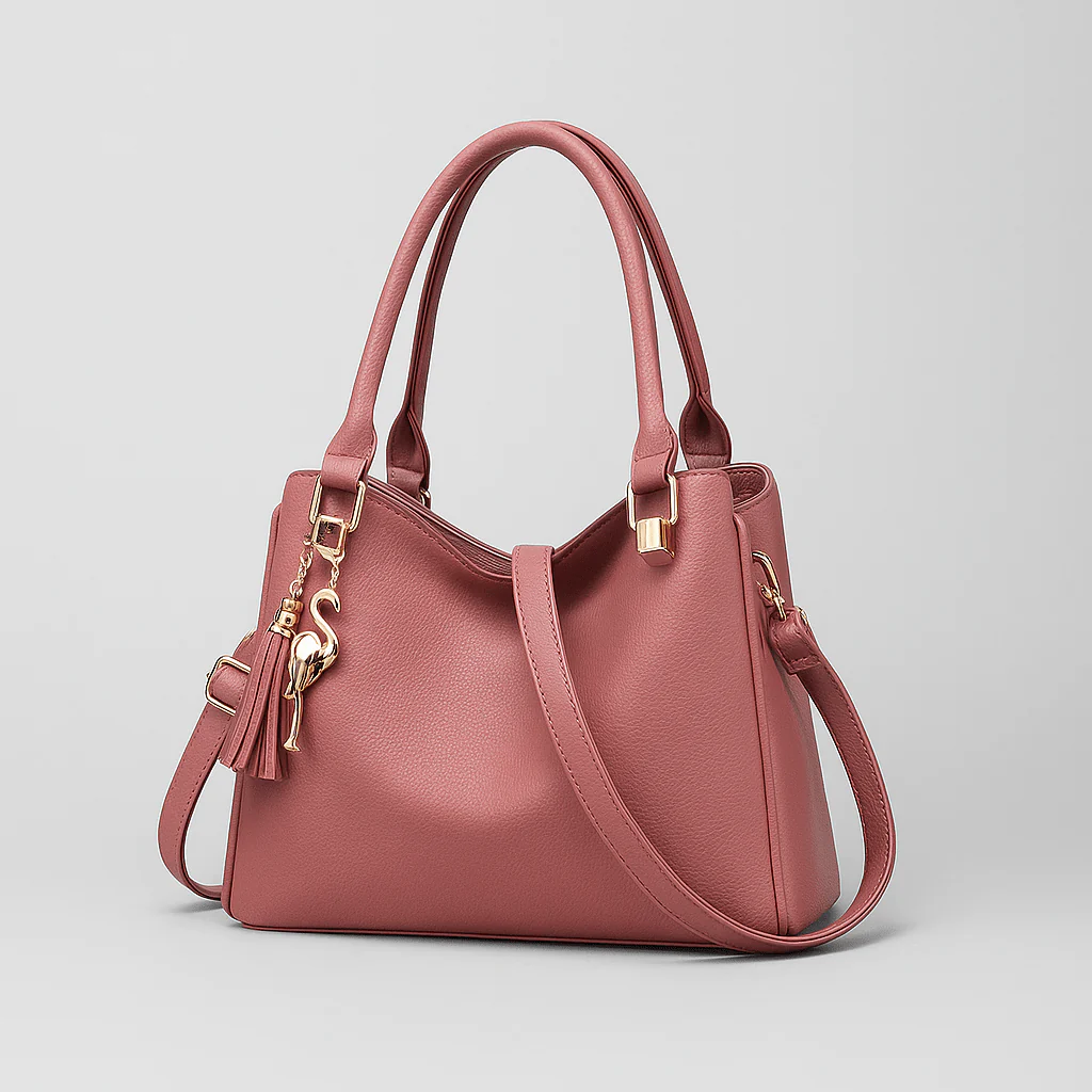 Florena Handtasche – Klassische Tasche mit dekorativen Details und verstellbarem Schulterriemen - Image 4