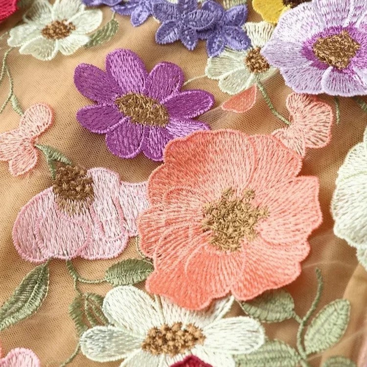 Florvella Kleid – Damen Kleid mit Stehkragen, langen Ärmeln und floralem Muster - Image 9
