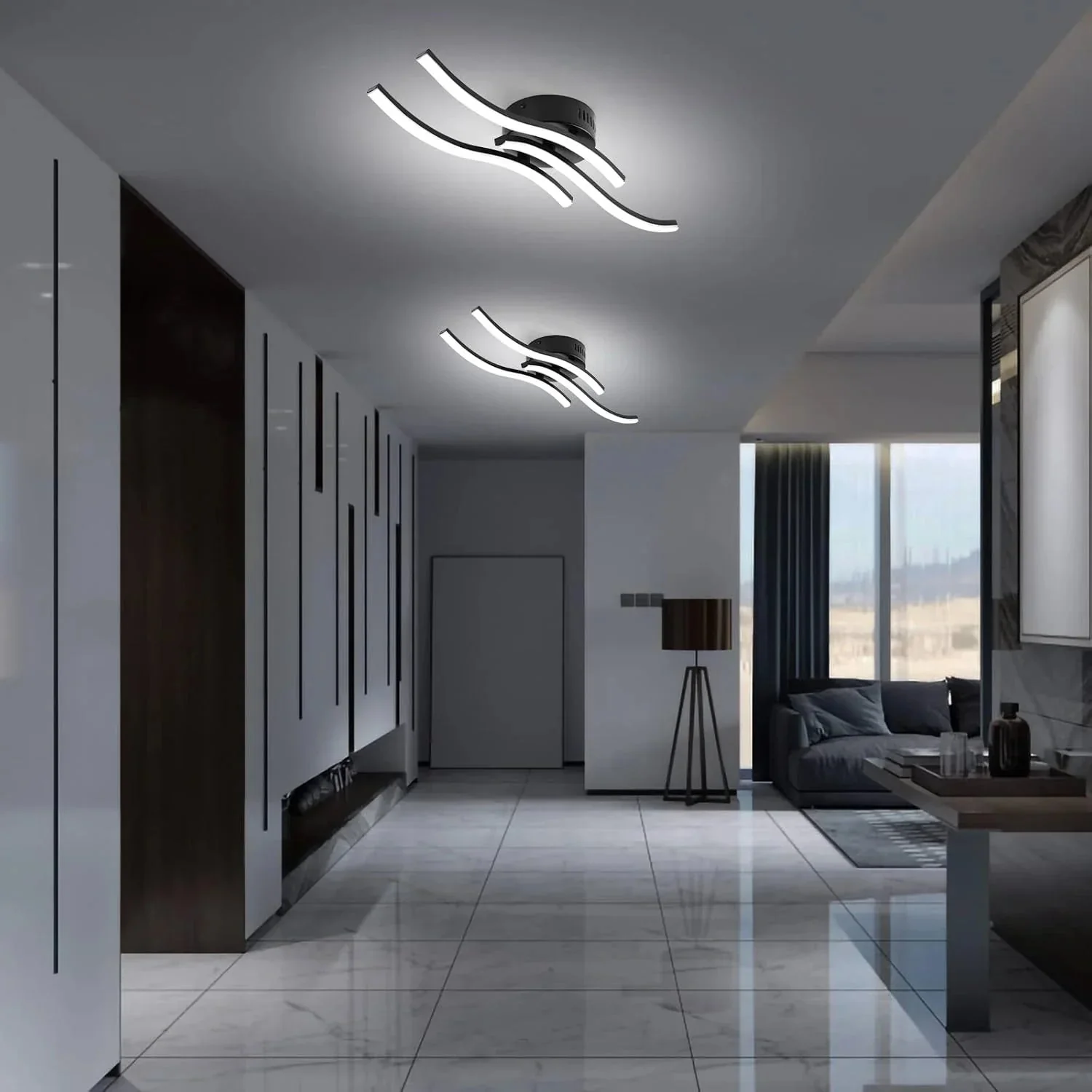 Formira Deckenleuchte mit LED-Beleuchtung und geschwungenem Design - Image 5