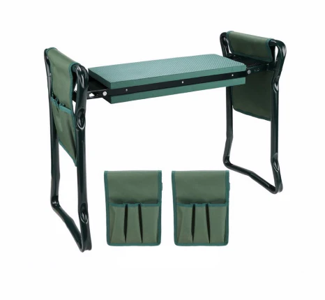 GardenMate Klapphocker mit Werkzeugtasche – Praktische Sitzhilfe für Gartenarbeiten - Image 4