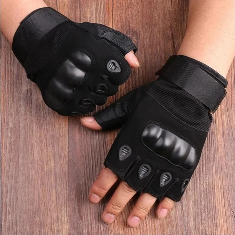 Griprex Half-Finger Sporthandschuhe aus Baumwolle und Synthetikleder - Image 4