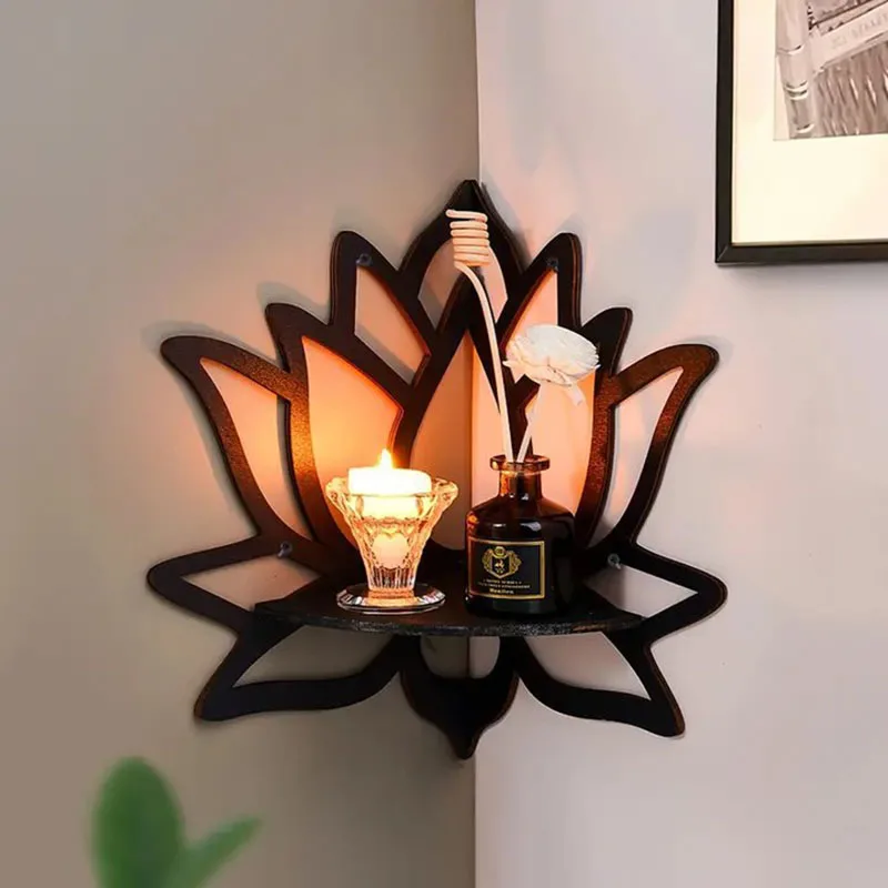 Lotus wandregal für Wandmontage aus Holz - Image 4