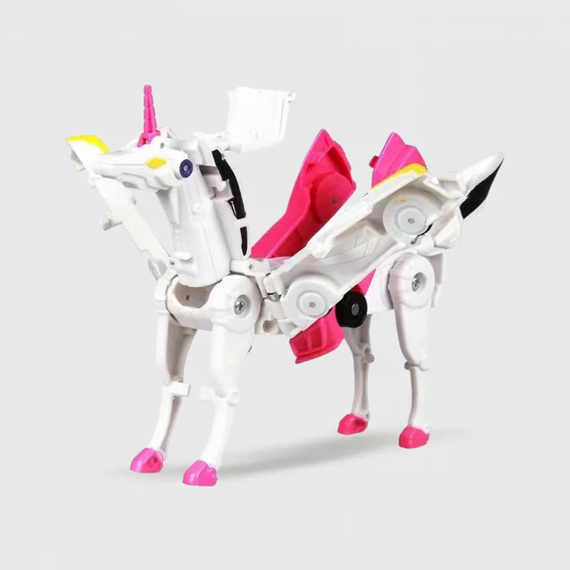 Lumivara Kinder Transformationsspielzeug Auto Einhorn mit Licht und Sound