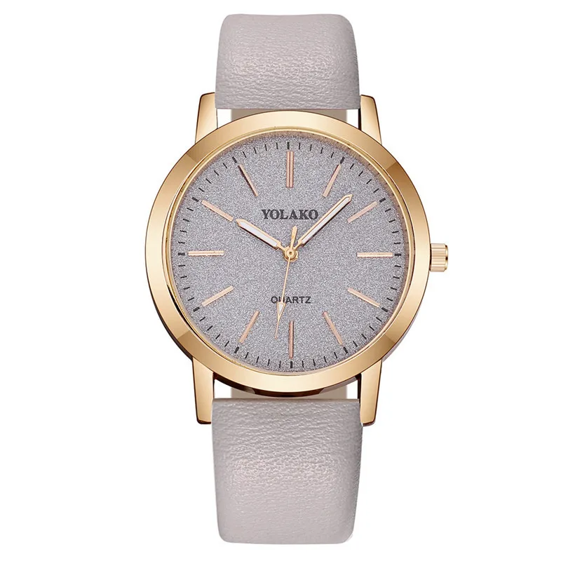 LunaDial Leather Watch – Quarz-Armbanduhr mit rundem Gehäuse - Image 3