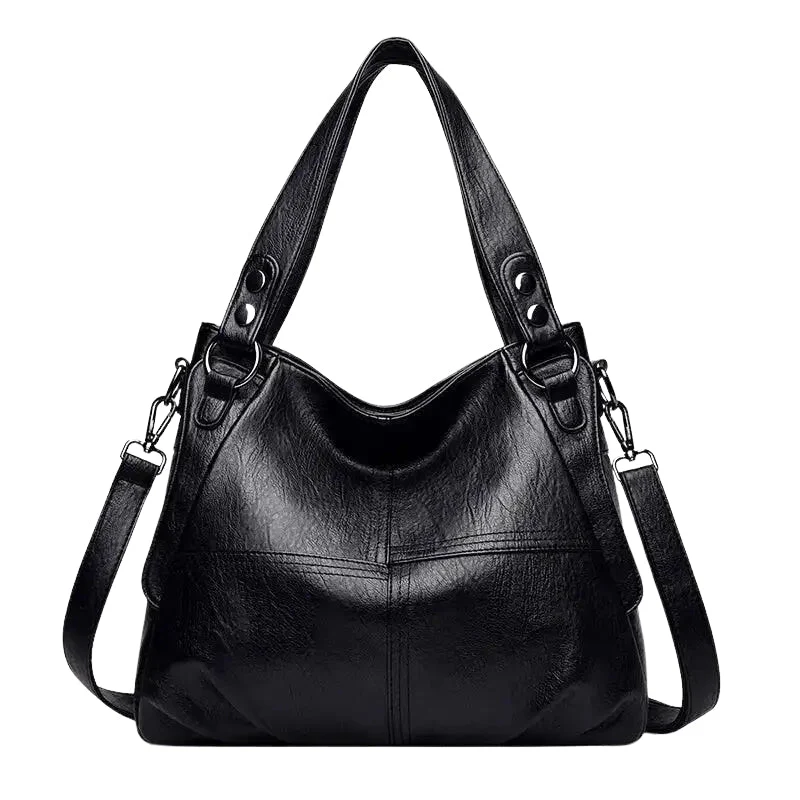 Marvella Handtasche Damen Leder Reißverschluss verstellbarer Gurt Tasche mit Innenfach - Image 2