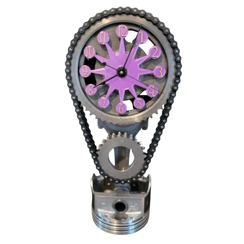 MechaTime – Wanduhr mit industriellem Zahnrad-Design