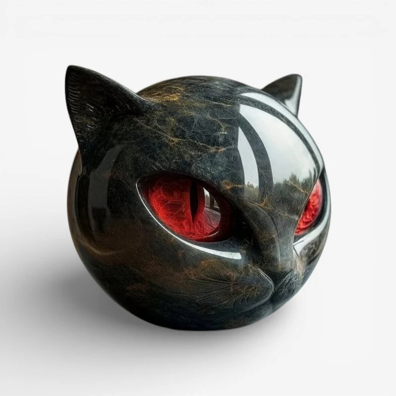 Mini Katzenfigur – Dekorative Skulptur für Tisch und Regal - Image 3