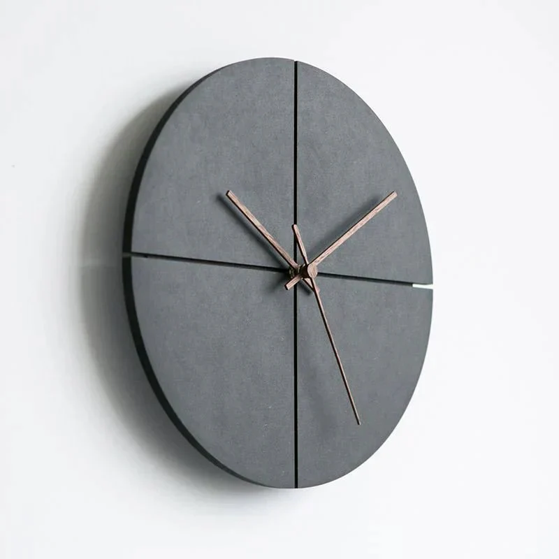 Minimalistische Wanduhr aus Aluminium und Glas - Image 2