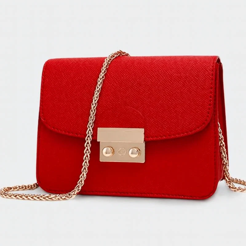 Norevia Mini Schultertasche leicht und pflegeleicht mit Kettendetail und kompaktem Innenfach - Image 5