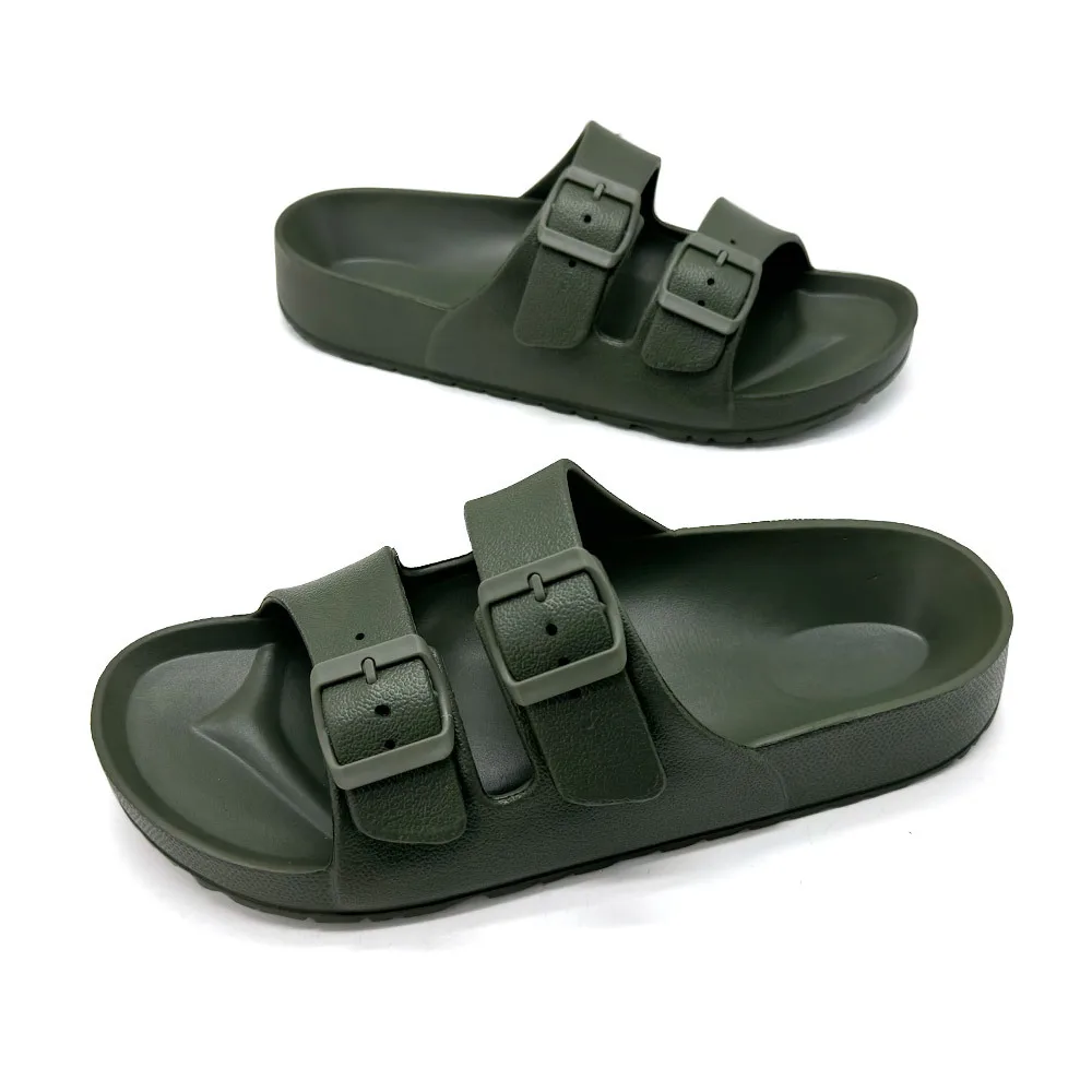 Norvella Unisex Slides mit Schnalle und flachem Design - Image 3