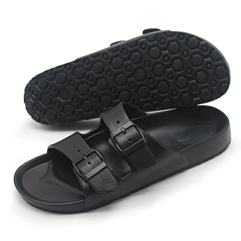 Norvella Unisex Slides mit Schnalle und flachem Design - Image 6
