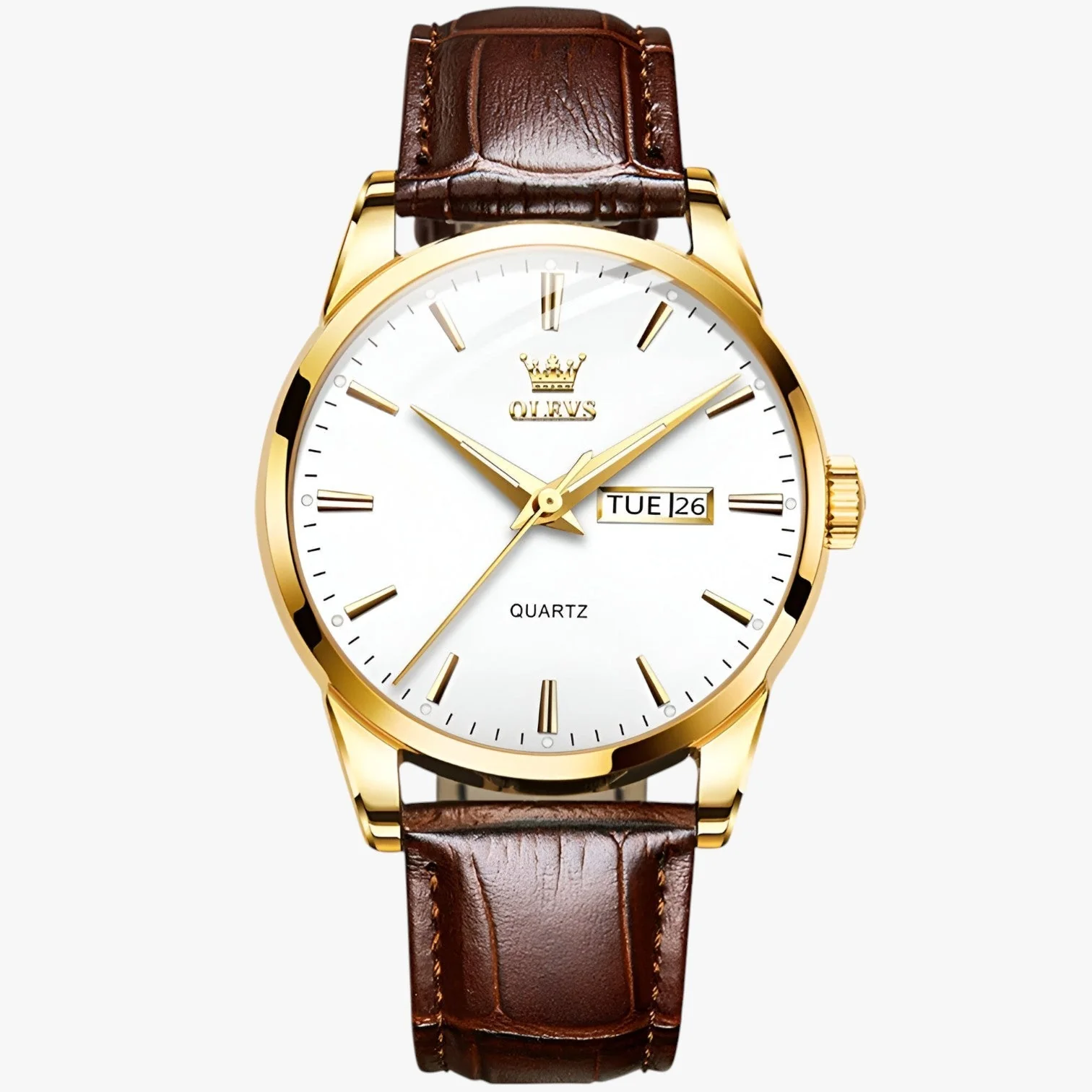 Ravello Herren Armbanduhr mit Lederarmband und Quarzwerk - Image 5