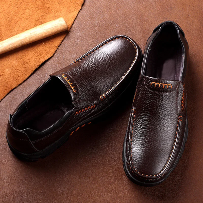 Ravello Herren Leder Loafer Slip-On - Image 6