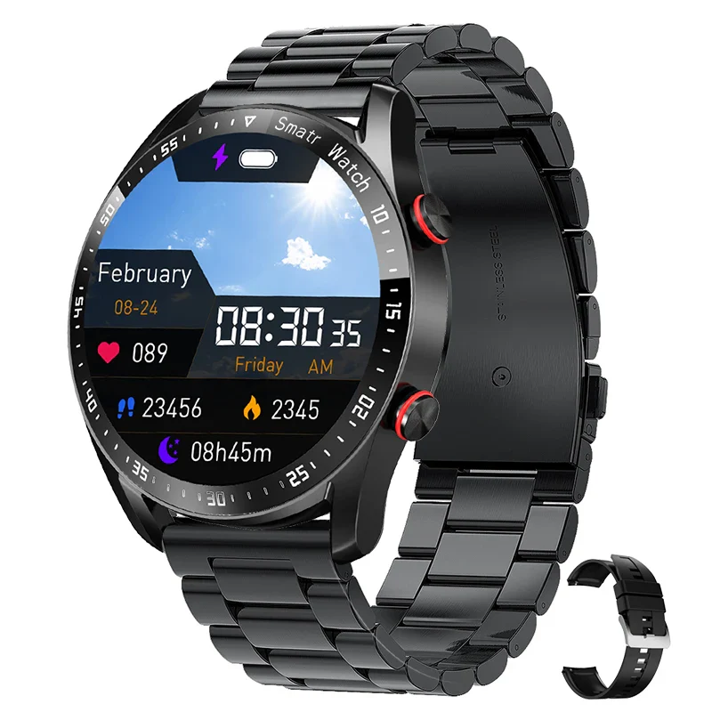 Rundes Smartwatch mit Bluetooth-Telefonfunktion - Image 8