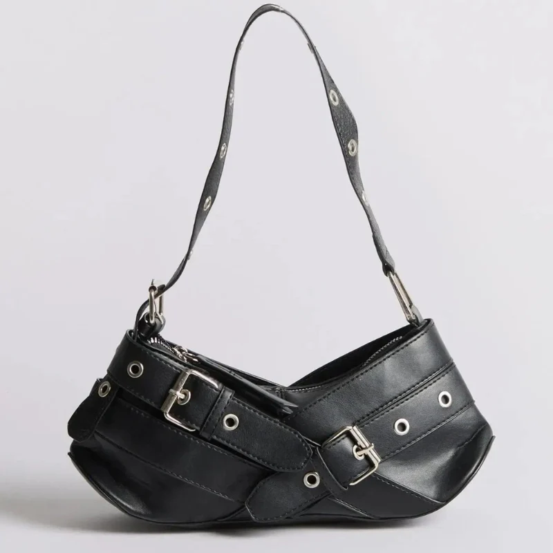 Schultertasche mit verstellbarem Gurt und Reißverschlussfach - Image 4