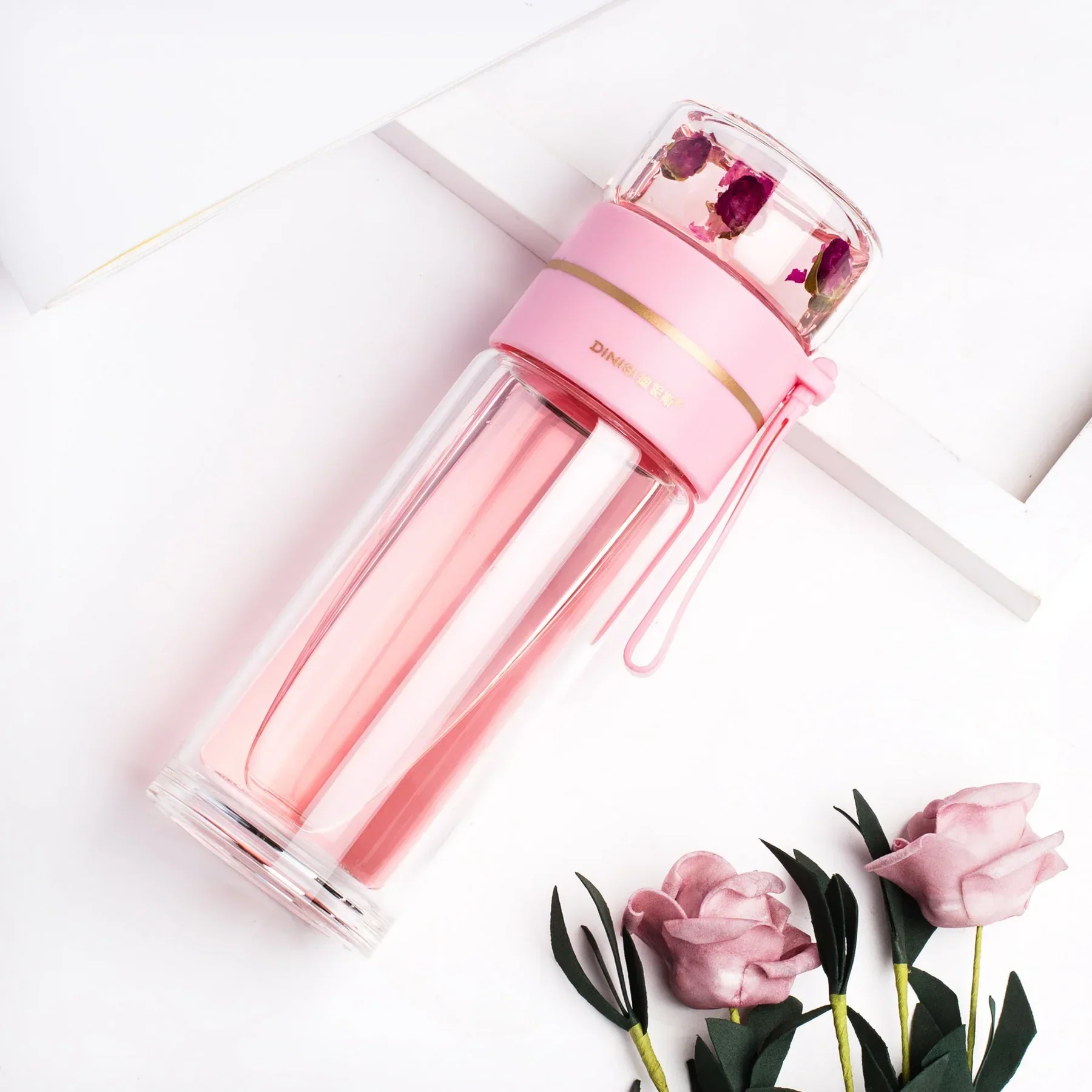 ThermoTea Glasflasche mit Edelstahl-Infuser - Image 11