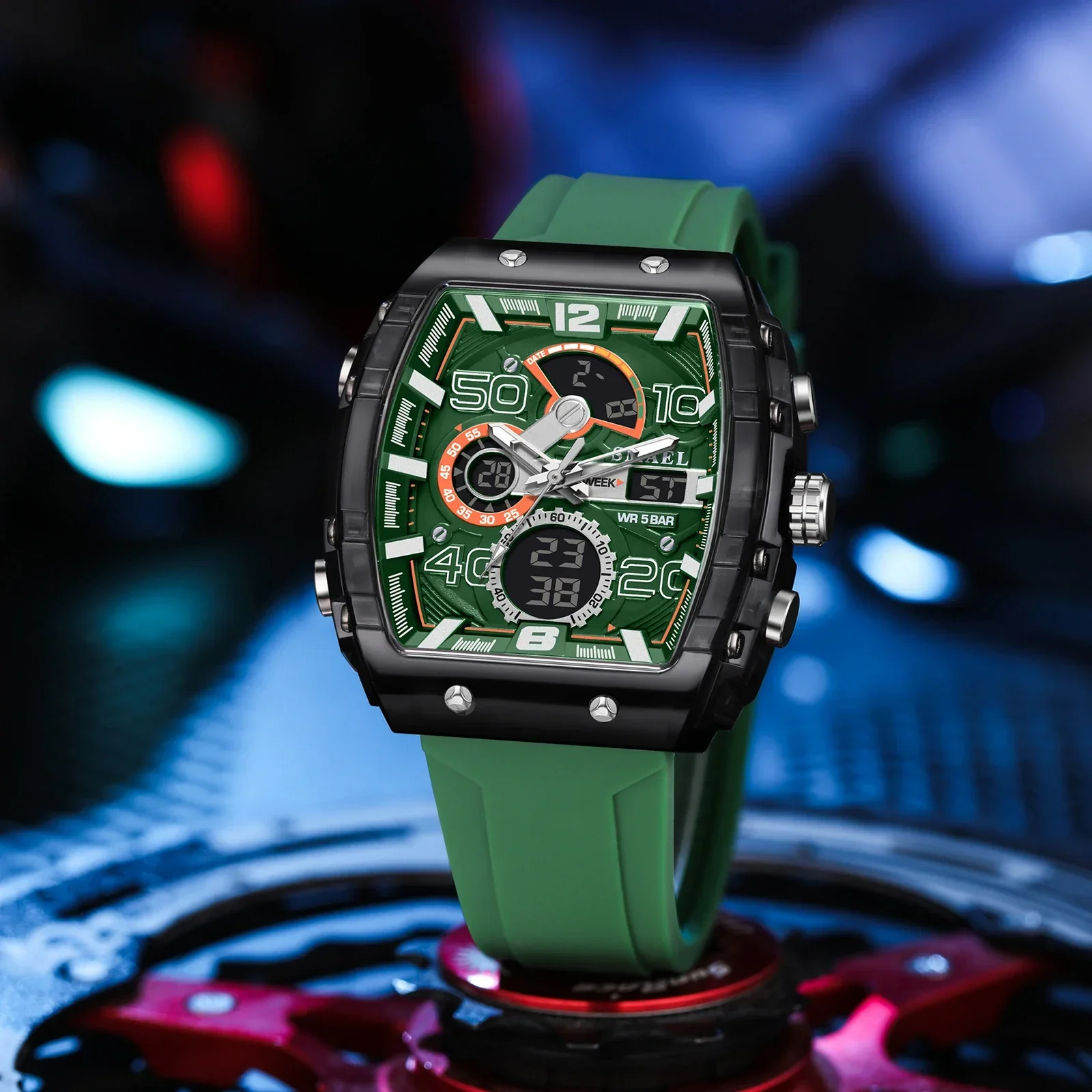 Torvex Herren Armbanduhr mit analog-digitaler Anzeige und LED-Beleuchtung - Image 3