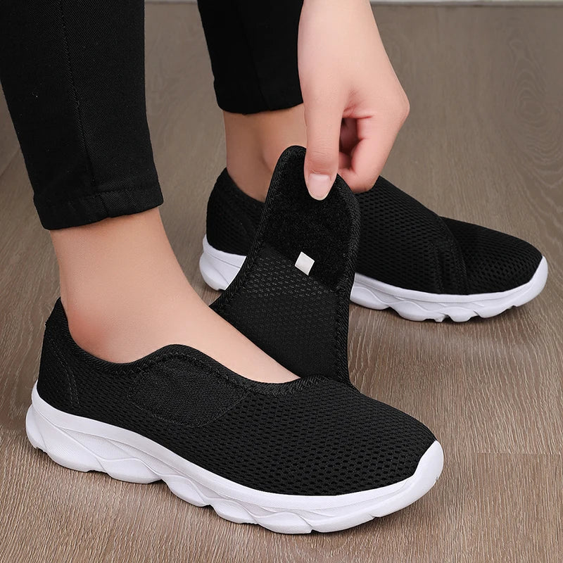 Velmira Damen Sneakers mit Klettverschluss – leichte Mesh Freizeitschuhe - Image 9