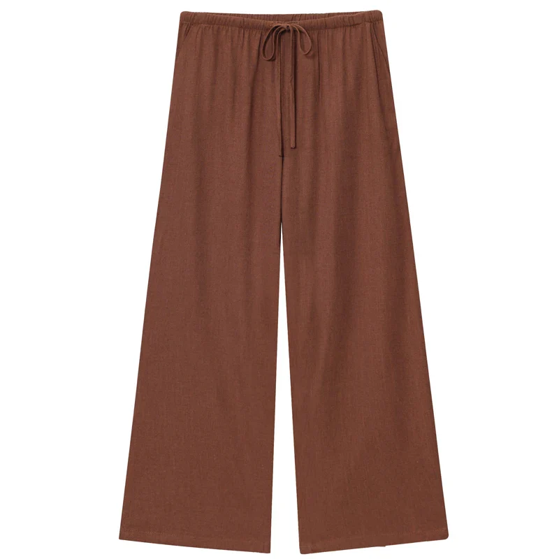 Velmira Damen Weite Sommerhose mit Hoher Taille und Lockerem Schnitt - Image 4