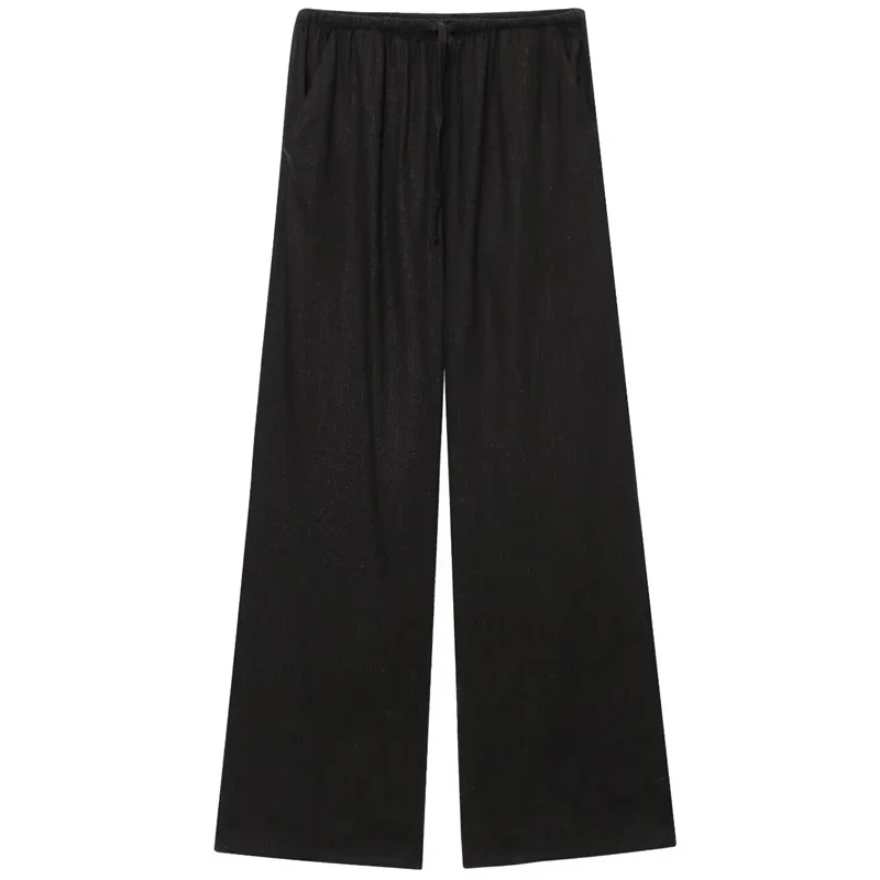Velmira Damen Weite Sommerhose mit Hoher Taille und Lockerem Schnitt - Image 6