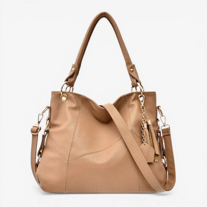 Velmora Schultertasche – Umhängetasche mit verstellbarem Riemen und mehreren Reißverschlussfächern - Image 5