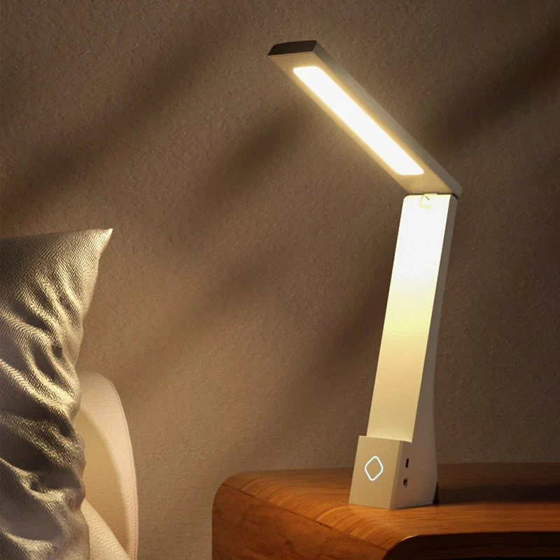Veltrix LED Schreibtischlampe mit Touch-Schalter und faltbarem Design - Image 2