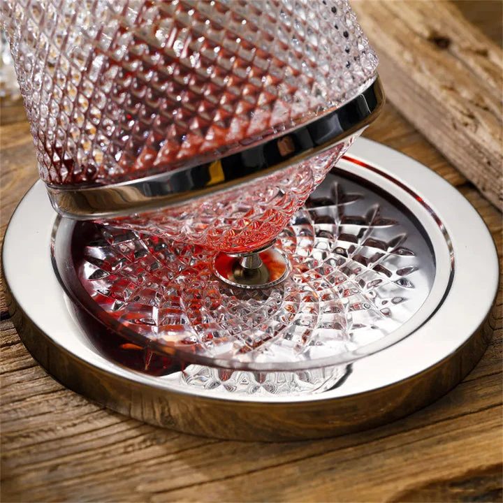 Vinora Dekanter mit drehbarem Boden – Glas Karaffe für Wein - Image 5