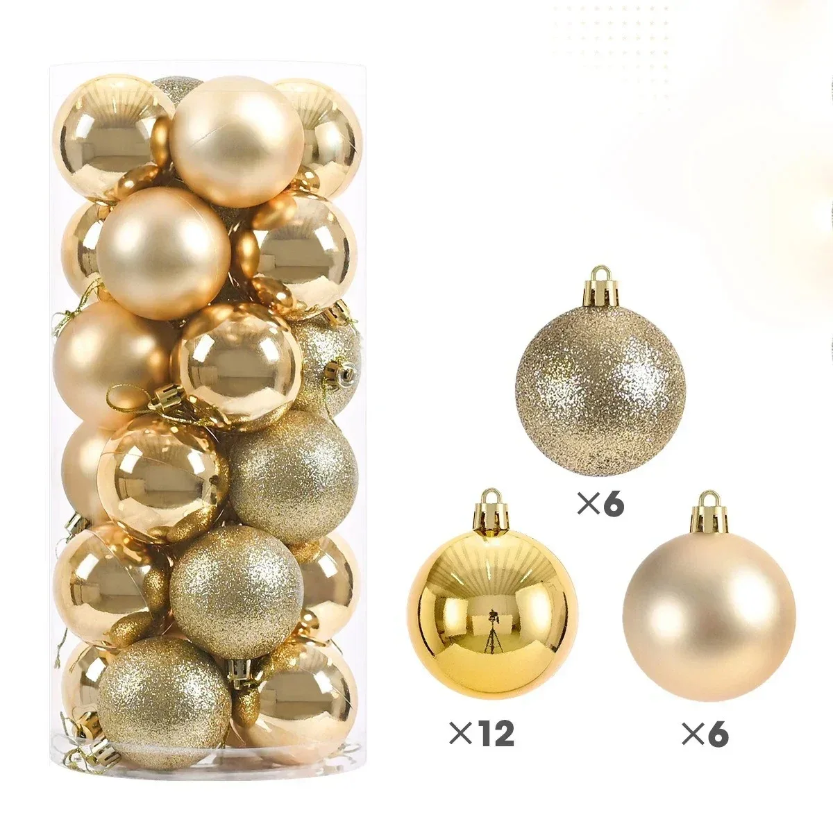 Virela Weihnachtskugeln – Set mit 24 Stück in verschiedenen Größen - Image 7