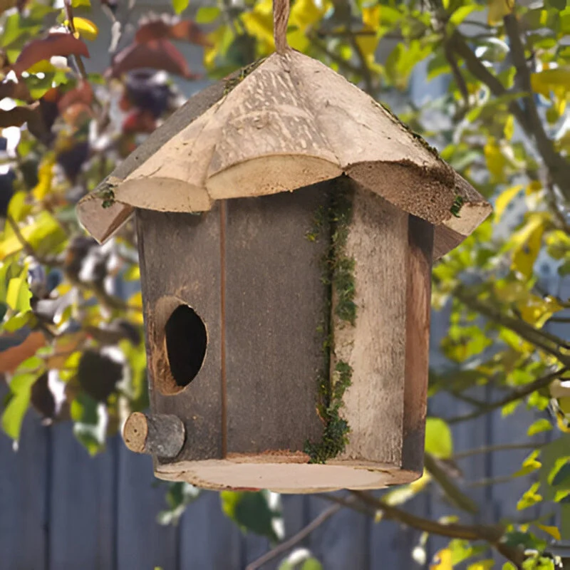 Vogelhaus mit Aufhängeseil für den Außenbereich - Image 3